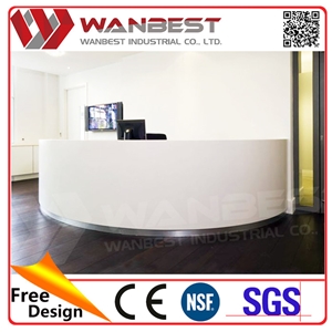 Artificial Stone Desk Top Reception Counter Solid Surface Table Tops