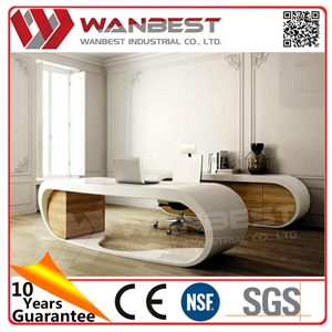 Custom Office Machine High Gloss White and Furniture Office Furniture Wanbest Furniture in China