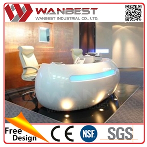 Led Reception Desk Shenzhen High End Furniture Modern Nail Salon Reception Desk