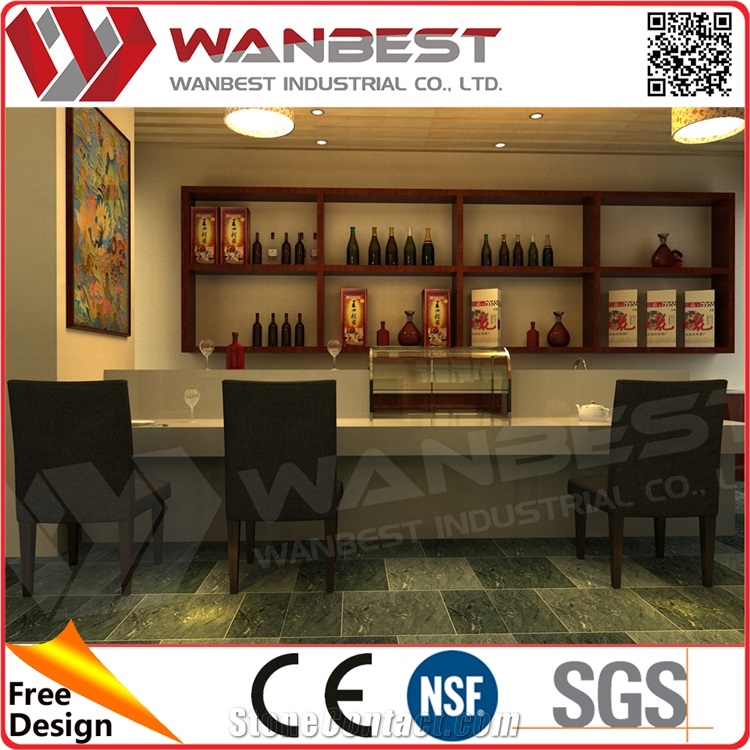 Manmade Stone Tabletops Italian Home Bars Furniture for Restaurants and Bars Top