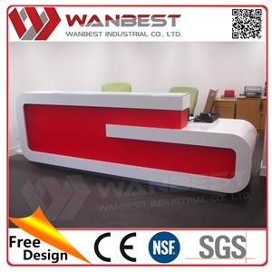 Modern High End Solid Surface Reception Desk for Retail Store