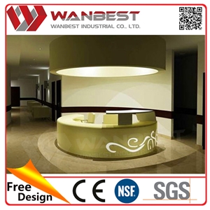 Reception Desk for Salon Photo Wanbest Furniture Hot in Usa Market