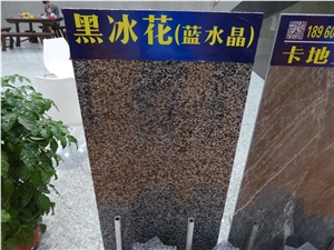 Chinese Polished Black Ice Dapple Granite Tiles & Slabs & Cut-To-Size for Flooring and Walling