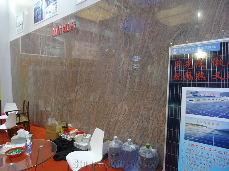 Chinese Polished California Red Dragon Granite Tiles & Slabs & Cut-To-Size for Floor Covering and Wall Cladding