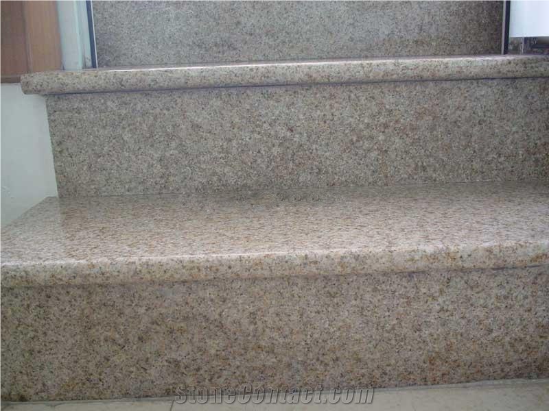 Hot Sale,Chinese Natural G682 Yellow Granite Stairs & Steps & Riser,Own Factory Cheapest Price High Quality for Interior Decoration