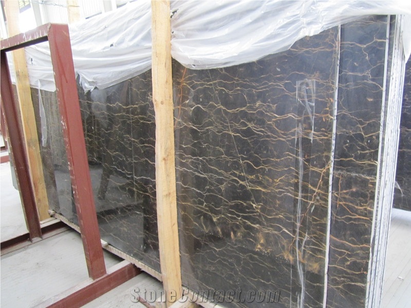 Lowest Price China Portoro Marble Slabs & Tiles & Cut-To-Size for Floor Covering and Wall Cladding