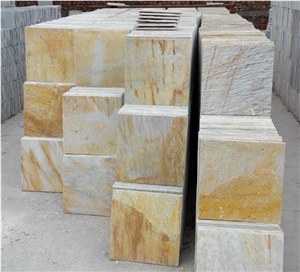 Yellow Quartzite Tiles, China Beige Quartzite