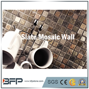 Auqare Slate Pattern, Hot Sell Diamond Slate Mosaic, Mosaic Tile