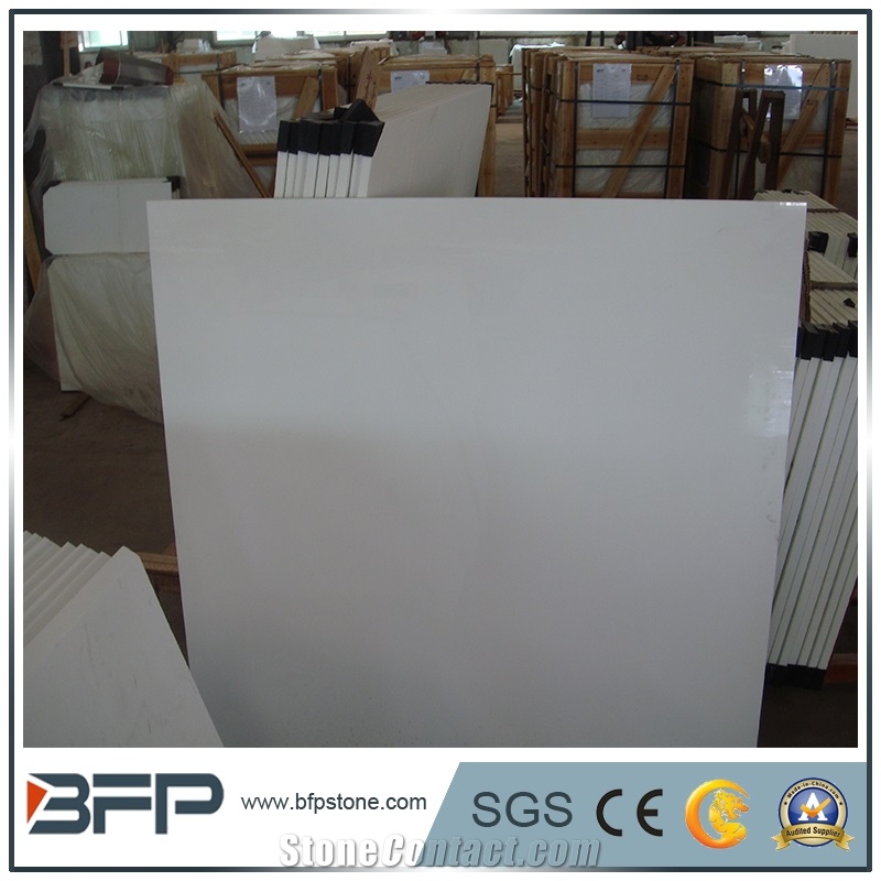 China White Artificial Stone,Crystallized Stone,Nano Glass Tiles and Slabs