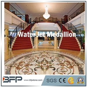 Floor Decoration Design, Marble Medallion, Marble Water Jet Medallion or Water Jet Pattern, Floor Medallion, Round Medallion, Rosettes Medallion for Floor Tile and Wall Tile