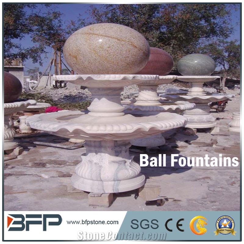 Fountains, White Marble Fountains, Ball Fountains, Garden Decoration, Floaing Fountains, Exterior Decoration