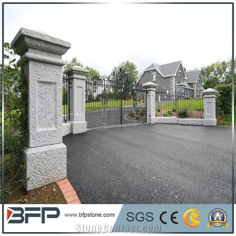 G603 Granite Pier Caps & Quoins Grey Granite Parapets G603 Pillar Caps Natural Wall Coping Gate Cast Pillar/Gate Columns