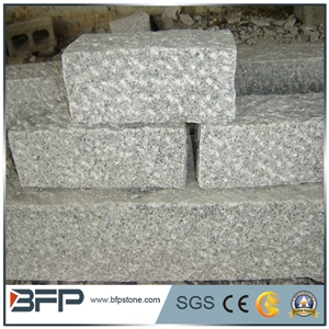 G603 Luner Pearl Grey Granite Palisade,Rough Picked Pineapple Surface, Exterior Garden Stone, Landscape Stone Fence