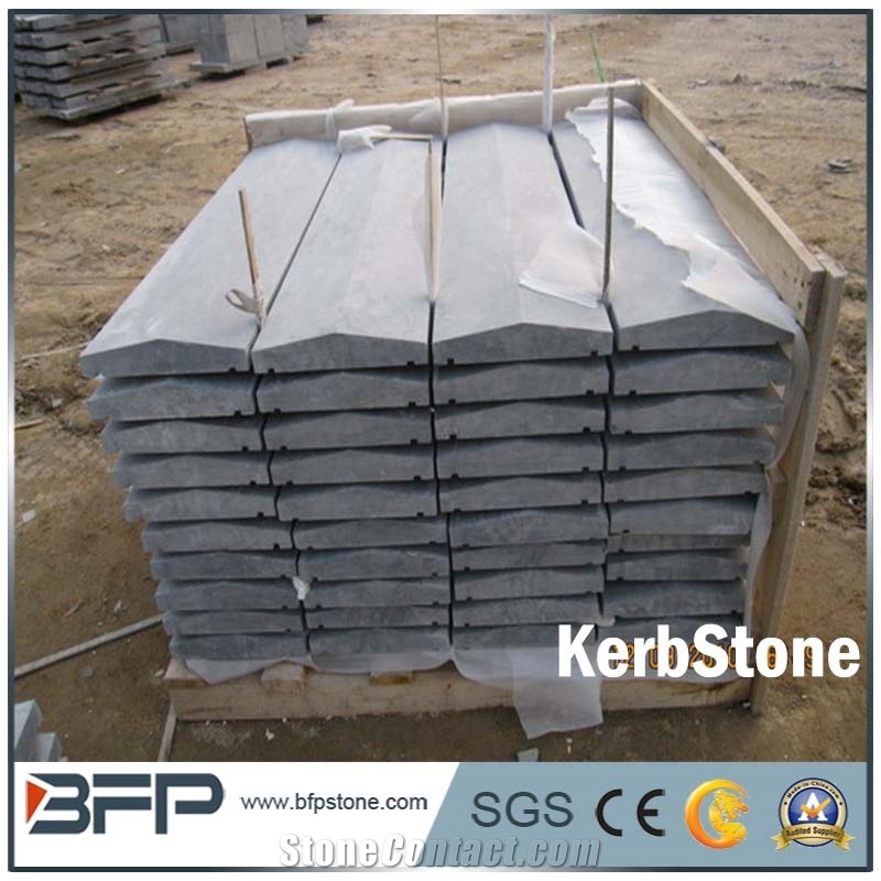 Granite G654 Kerbstone, Curbstone, Flamed, Polished, G654 Black Granite Kerbstone