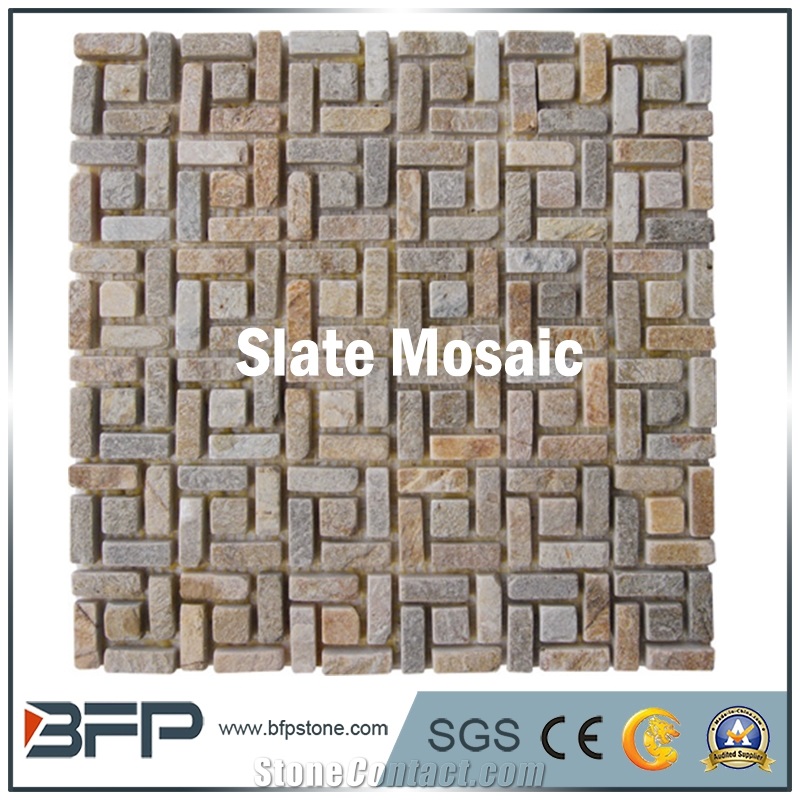Hot Sale Slate Mosaic, Slate Mosaic Pattern, Mosaic Tile
