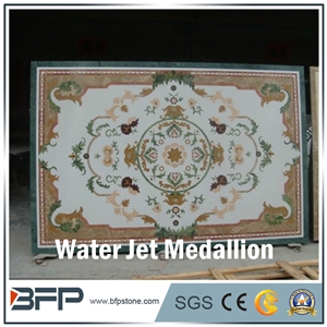 Marble Medallion, Marble Water Jet Medallion or Water Jet Pattern, Floor Medallion, Rosettes Medallion for Wall Tile and Floor Tile in Hall or Living Room