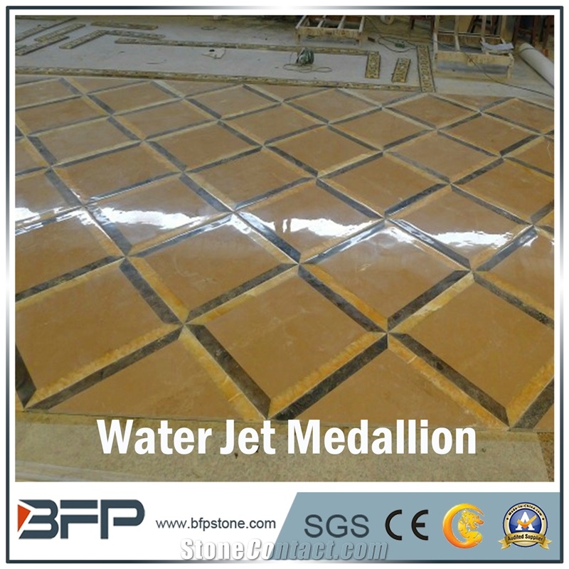 Marble Water Jet Medallion, Marble Water Jet Pattern for Floor Tile and Cladding