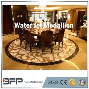Multicolor Round Marble Medallion & Water Jet Medallion & Marble Tile for Floor Tile and Wall Tile in Hotel