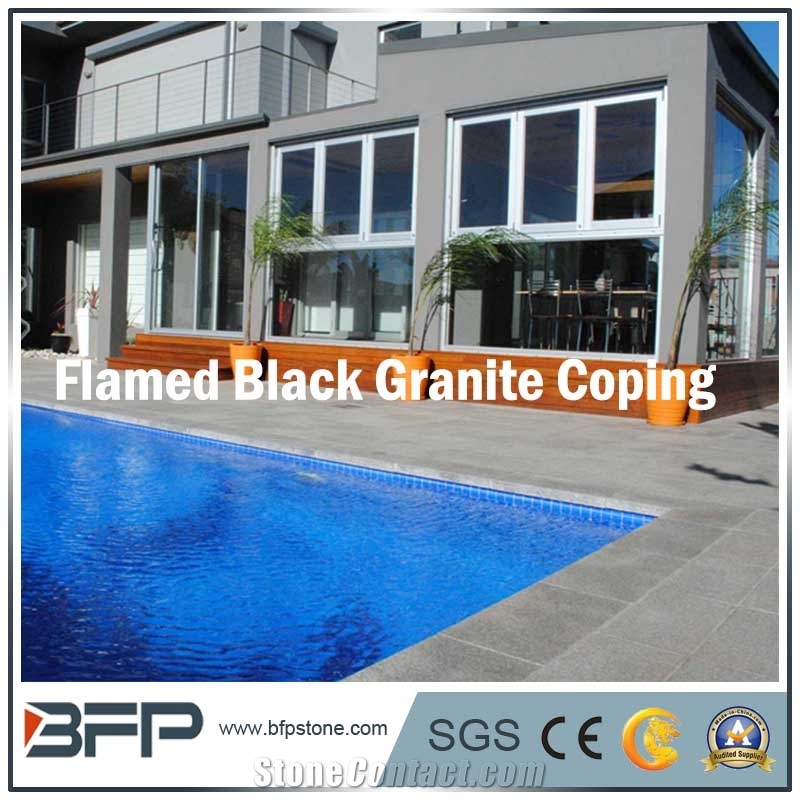 Natural Chinese Black Granite G684 Basalt Granite for Swimming Pool Coping/Pool Surrounding
