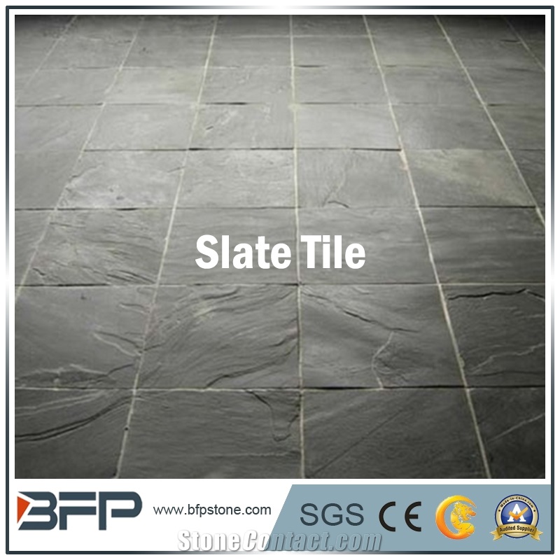 Natural Slate Tiles Dark Grey, Dark Gray Floor Tile