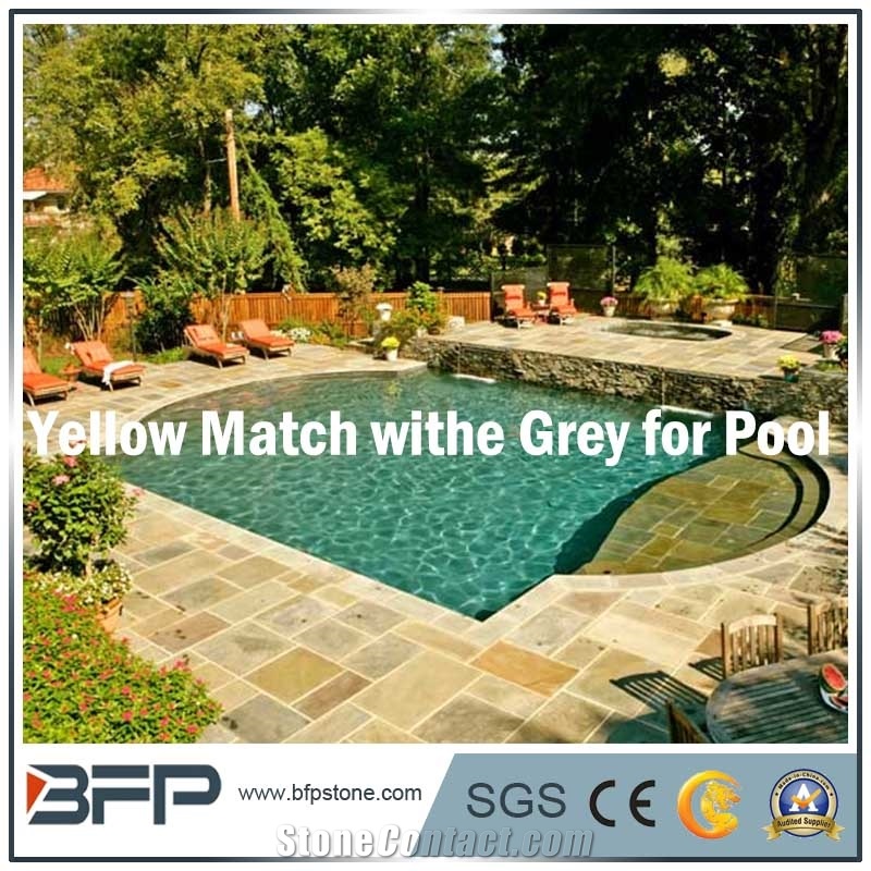 Natural Slate Tiles with Different Dimension for Swimming Pool Coping/Swimming Surrounding