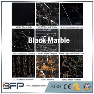 Nero Marquina Black Marble Tile,Polished Marble Stone,Marble Slabs