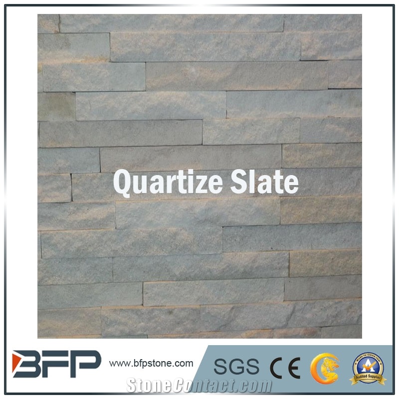 Quartzite Culture Stone, Quartzite Ledge Stone, Quartzite Stacked Stone, Split Face Cultured Stone for Wall Cladding