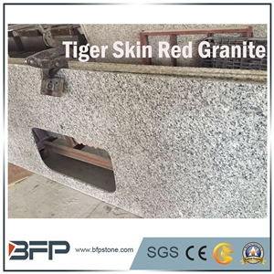 Tiger Red,Tiger Skin Wave Tiger Skin Red Granite Kitchen Countertop