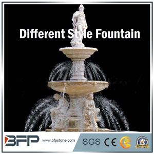 Water Features, White Fountains, Classic Style, Antique Shape, Exterior Fountains