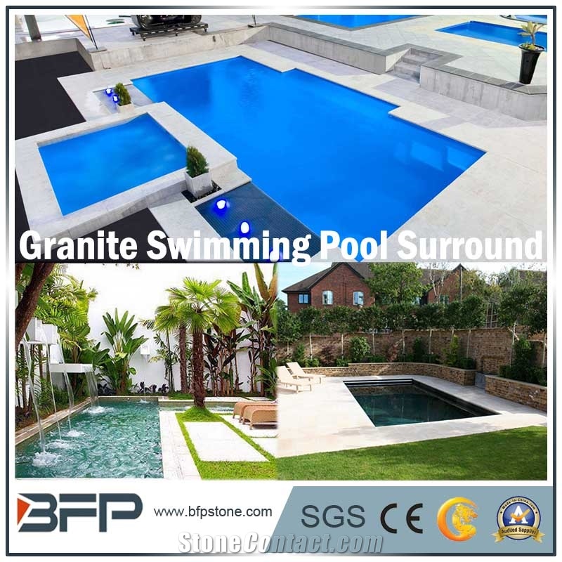 White Granite for Swimming Pool Coping, Nautral Pool Surrounding