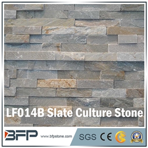 White Slate Culture Stone, Grey Ledge Stone, Slate Stacked Stone, Split Face Cultured Stone for Feature Wall