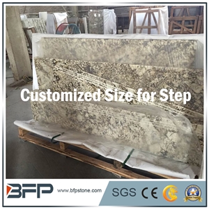 Yellow Granite Step and Riser, Yellow Granite Stair Treads