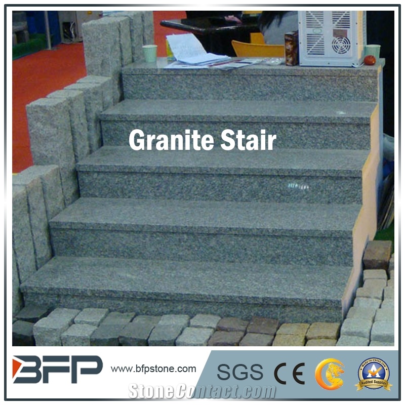 Yellow & Rusty Granite Step, Granite Riser, Granite Tread for Building Material