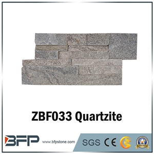 Z Shape Culture Stone, White Quartzite Ledge Stone, Pink Quartzite Stacked Stone, Split Face Cultured Stone for Stone Wall Decor
