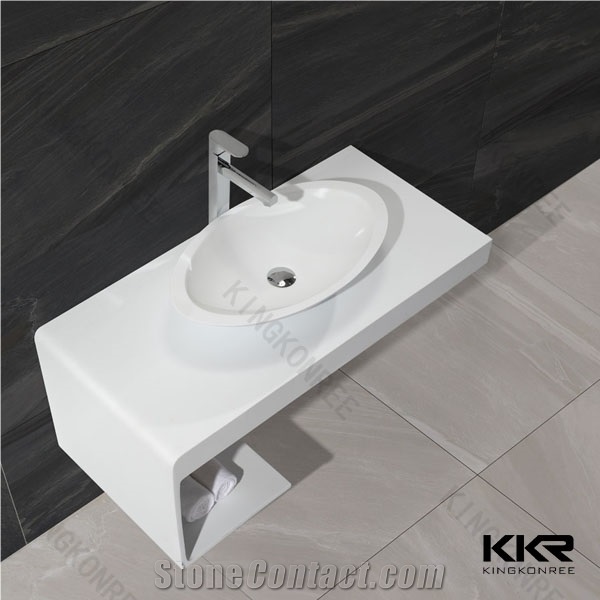 Above Counter Basin Type Stone Resin Bathroom Sink From