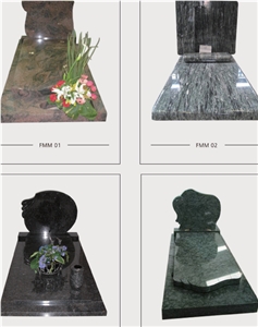 Granite Gravestone, Grey Granite Monument & Tombstone, Custom Monuments