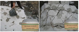 Expansive Mortar / Non Explosive Demolition Agent / Soundless Cracking Agent Used for Breaking up Rocks & Concrete, Quarrying.