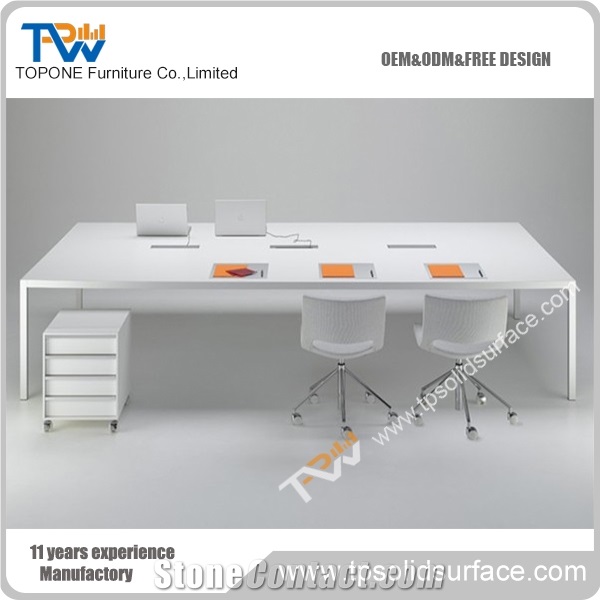 2016 New Design Hot Sale Factory Price Solid Sruface Circulation Desk for Office Furniture