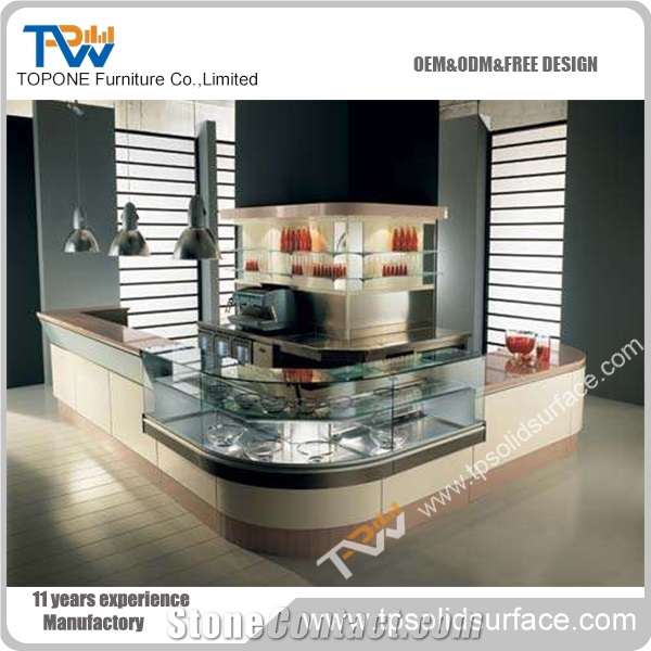 Acrylic Solid Surface Wine Round Bar Counter Furniture for Night Club Table
