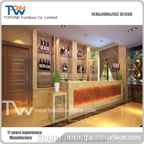 artificial marble Bar Counter Set Professional Price