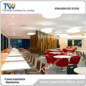 Artificial Marble Stone Factory Supply Restaurant Table Tops, Marble Stone Desk Top for Restuarnt Table