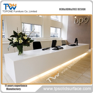 Bespoke Top Grade Solid Surface/Man-Made Stone Build a Reception Desk