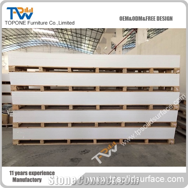 Certificated Arcylic Solid Surface Artificial Marble Slabs Factory Supply
