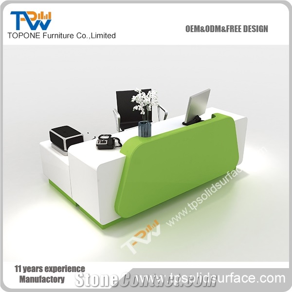 Charming Modernizing Front Desk Solid Surface/Man-Made Stone Lounge Table