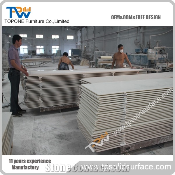 China Manufacturer Man Made Corian Solid Surfaces Quartz Stone