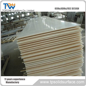 Chinese Factory White Artificial Marble Stone Slabs 12mm Thickness, Glacier White Corian Acrylic Solid Surface Sheets