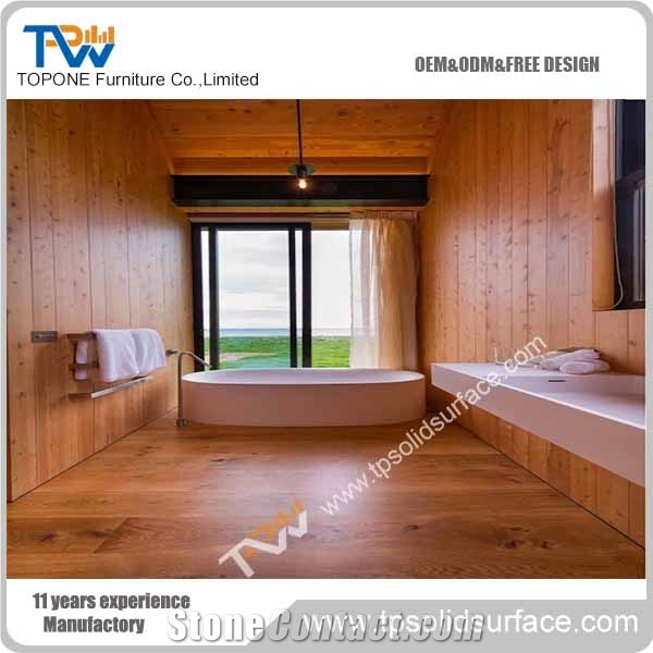Chinese Supplier Corian Acrylic Solid Surface Bathtubs, Whtie Marble Stone Bathtub for Hotel Bathroom, Whole Sales Factory Price Bathtubs for Sale