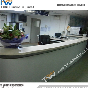 Colorful Combination Solid Surface/Man-Made Office Side by Side Workstation