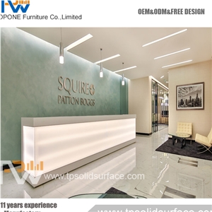 Competitive Price High-Ranking Reception Desks Front Table for Sale