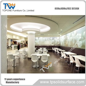 Custom Design Modern Dinning Room Furniture,Corian Solids Surface Dinning Table and Chairs for Sale